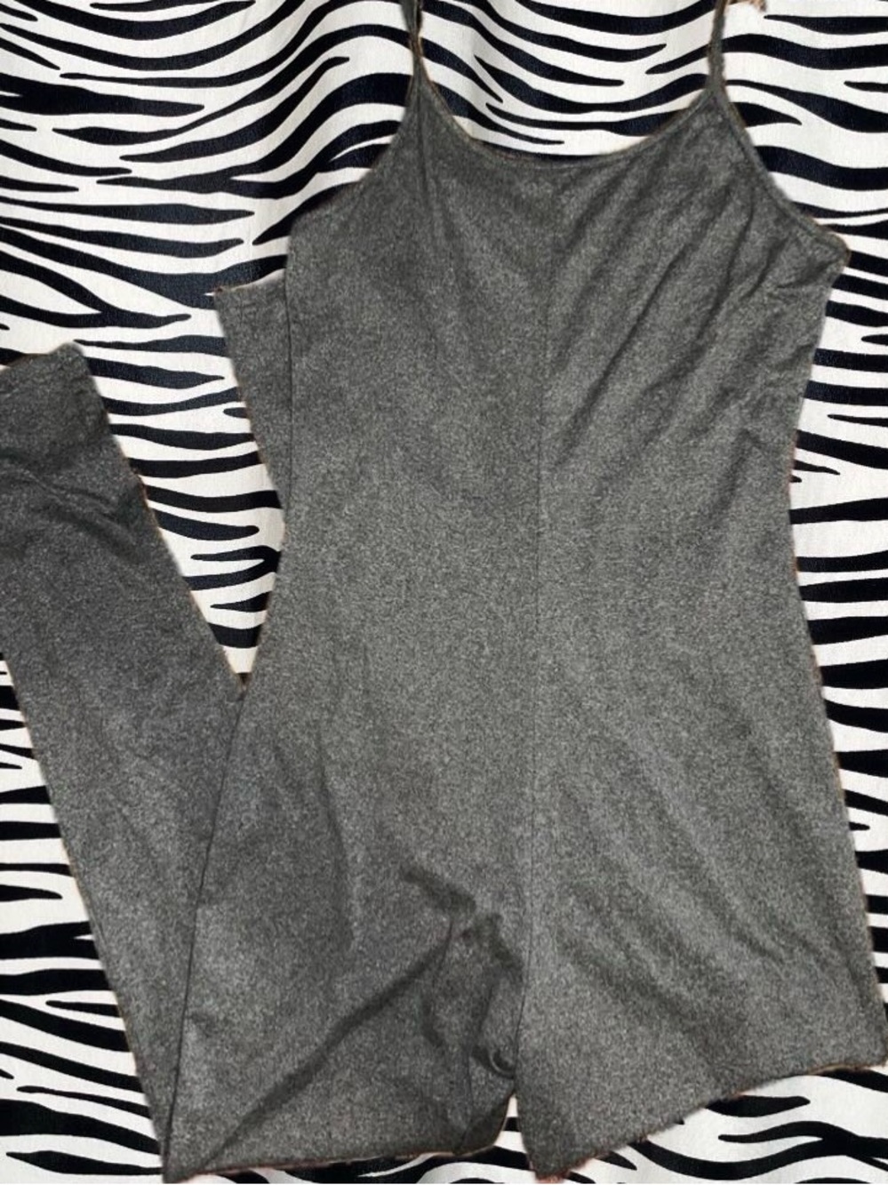 Women's Gray Sleeveless Jumpsuit